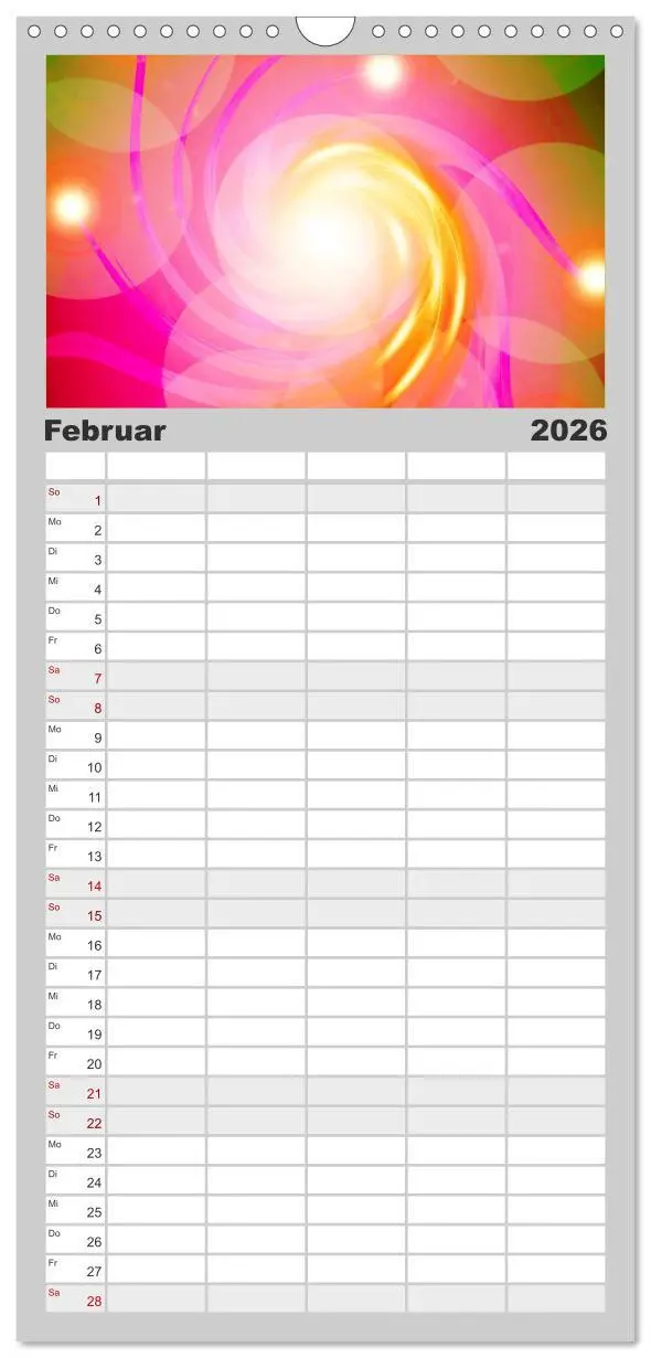 Bild: 9783516514377 | Familienplaner 2026 - Energie-Spiralen mit 5 Spalten (Wandkalender,...