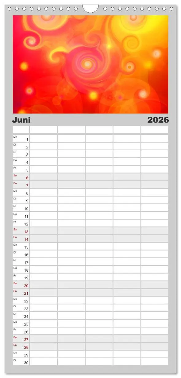 Bild: 9783516514377 | Familienplaner 2026 - Energie-Spiralen mit 5 Spalten (Wandkalender,...