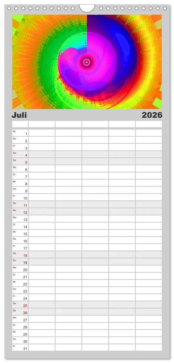 Bild: 9783516514377 | Familienplaner 2026 - Energie-Spiralen mit 5 Spalten (Wandkalender,...