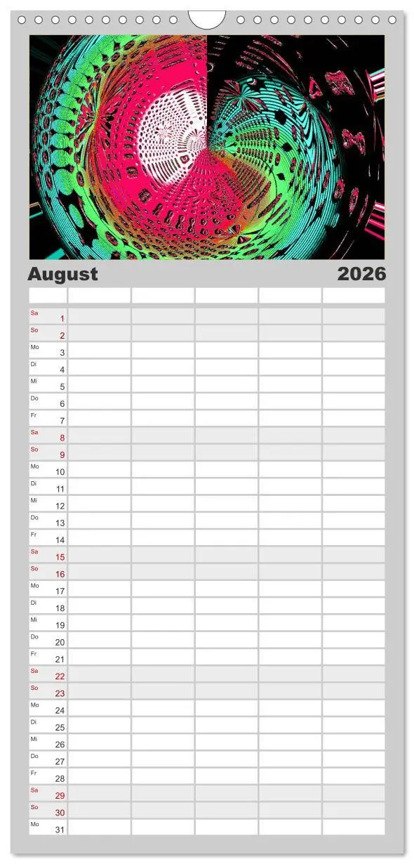 Bild: 9783516514377 | Familienplaner 2026 - Energie-Spiralen mit 5 Spalten (Wandkalender,...