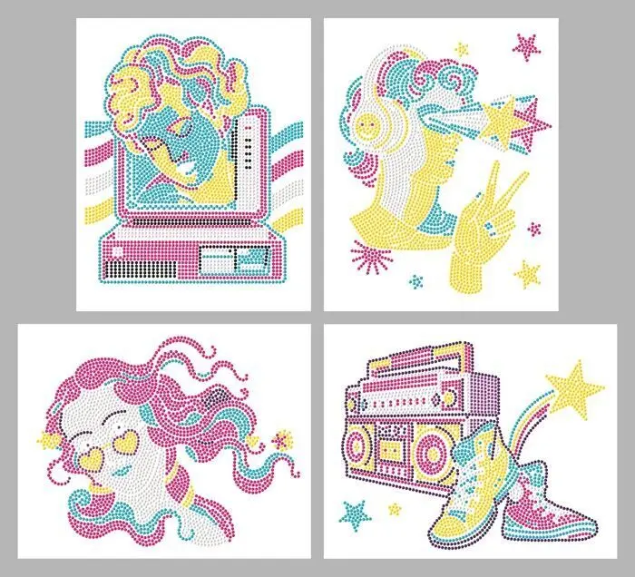 Bild: 4895225944477 | DOTZIES BY DIAMOND DOTZ - Diamond Painting Neon Retro Klassiker | 2025