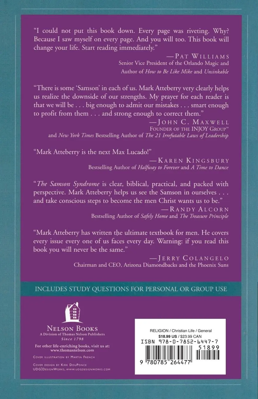 Rückseite: 9780785264477 | The Samson Syndrome | Mark Atteberry | Taschenbuch | Englisch | 2003