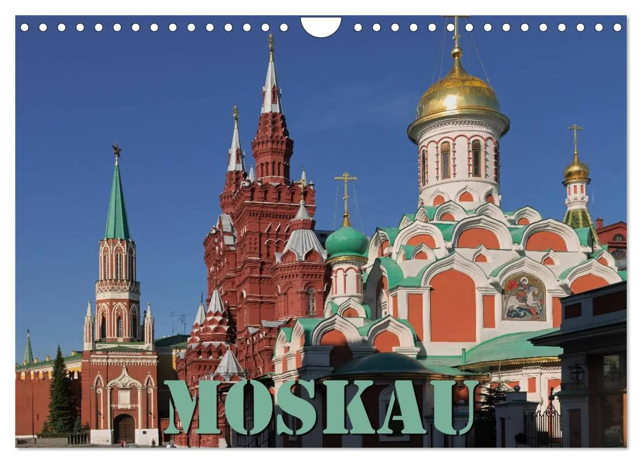 Cover: 9783516124477 | Moskau (Wandkalender 2026 DIN A4 quer), CALVENDO Monatskalender | 2026