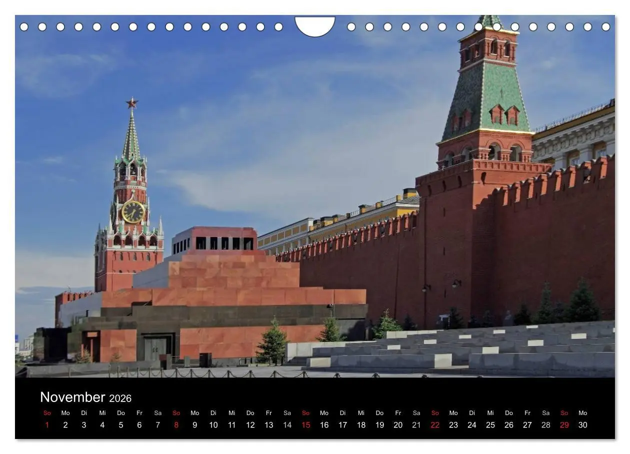 Bild: 9783516124477 | Moskau (Wandkalender 2026 DIN A4 quer), CALVENDO Monatskalender | 2026
