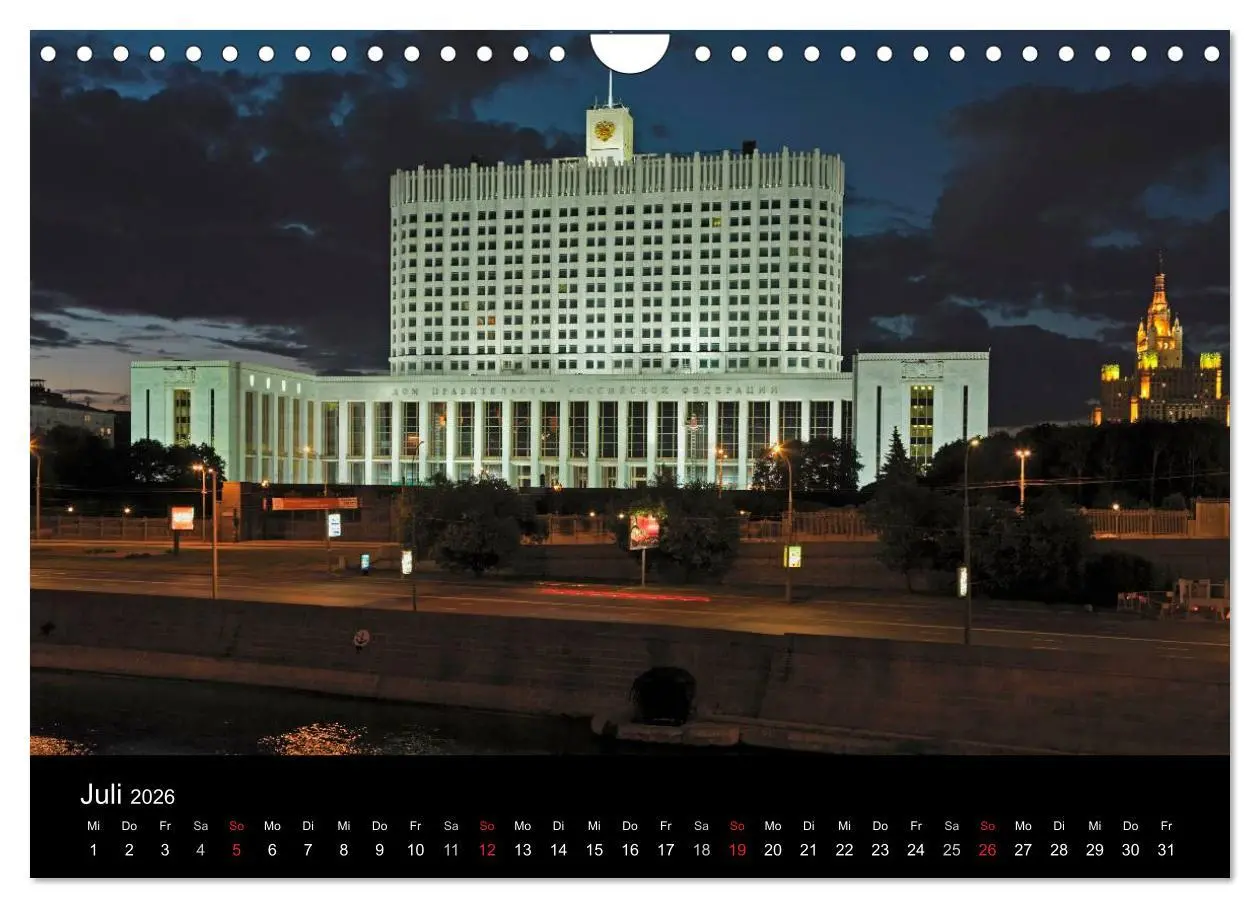 Bild: 9783516124477 | Moskau (Wandkalender 2026 DIN A4 quer), CALVENDO Monatskalender | 2026