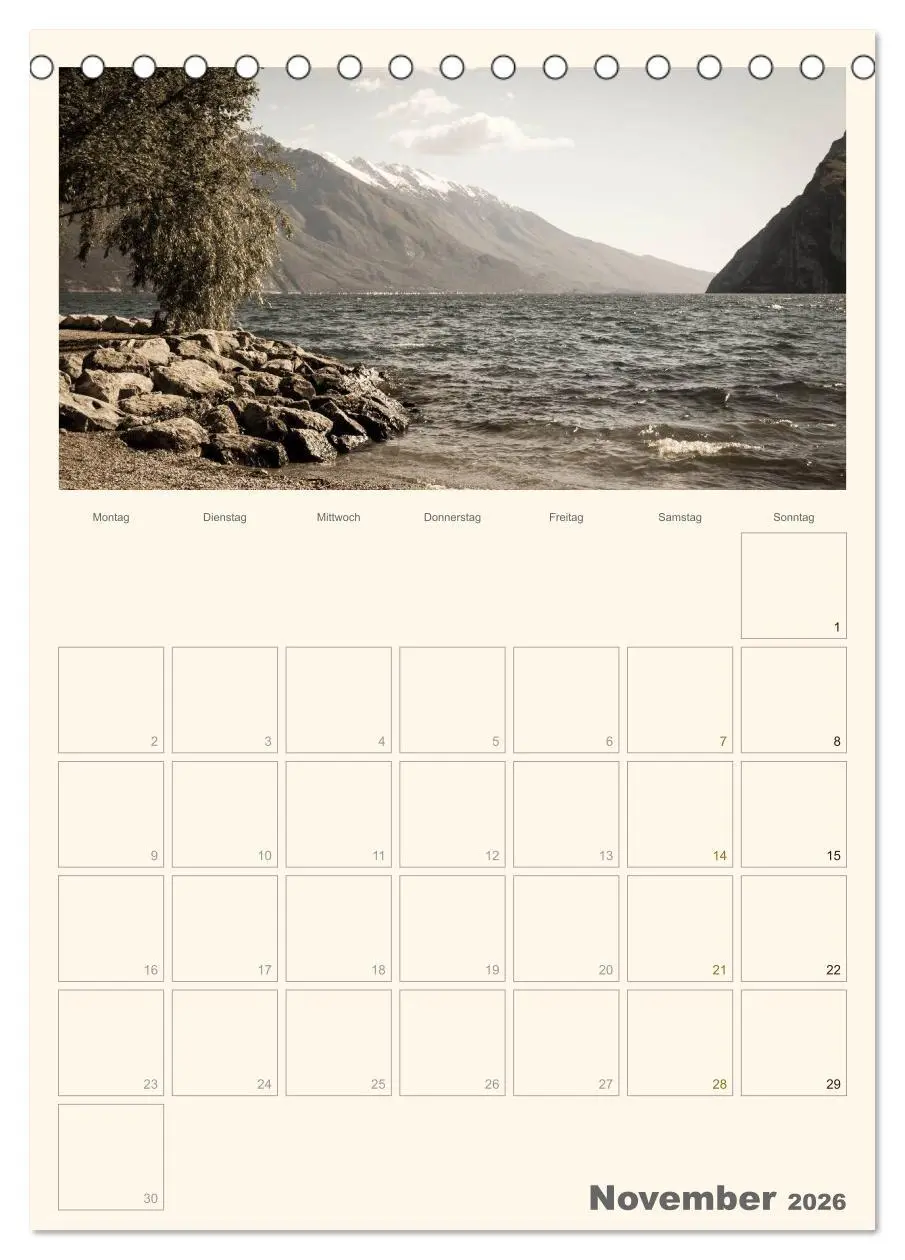 Bild: 9783516434477 | Der Gardasee im Norden 2026 (Tischkalender 2026 DIN A5 hoch),...