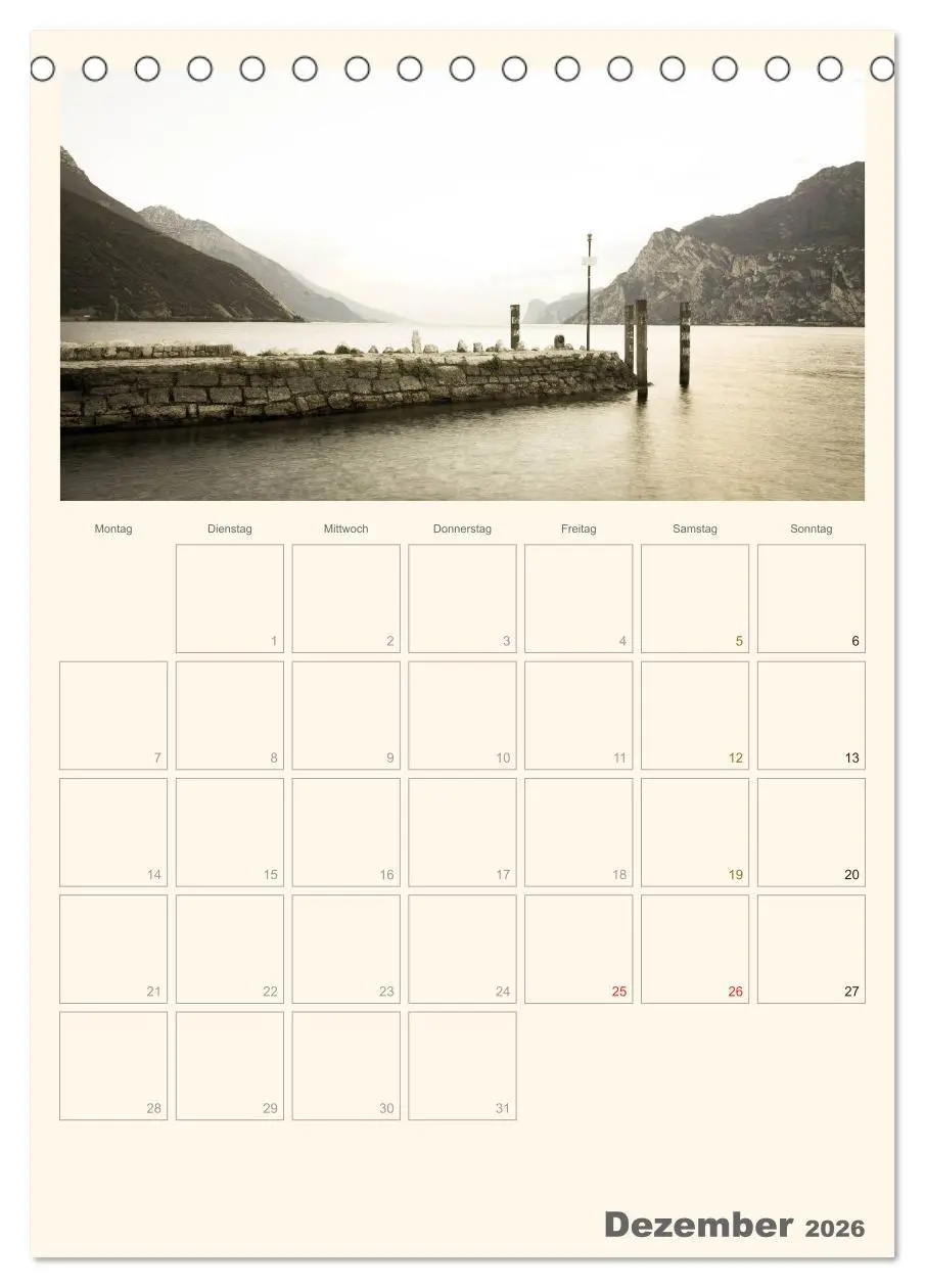 Bild: 9783516434477 | Der Gardasee im Norden 2026 (Tischkalender 2026 DIN A5 hoch),...