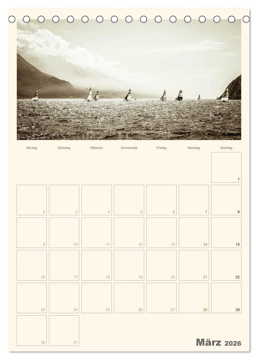 Bild: 9783516434477 | Der Gardasee im Norden 2026 (Tischkalender 2026 DIN A5 hoch),...
