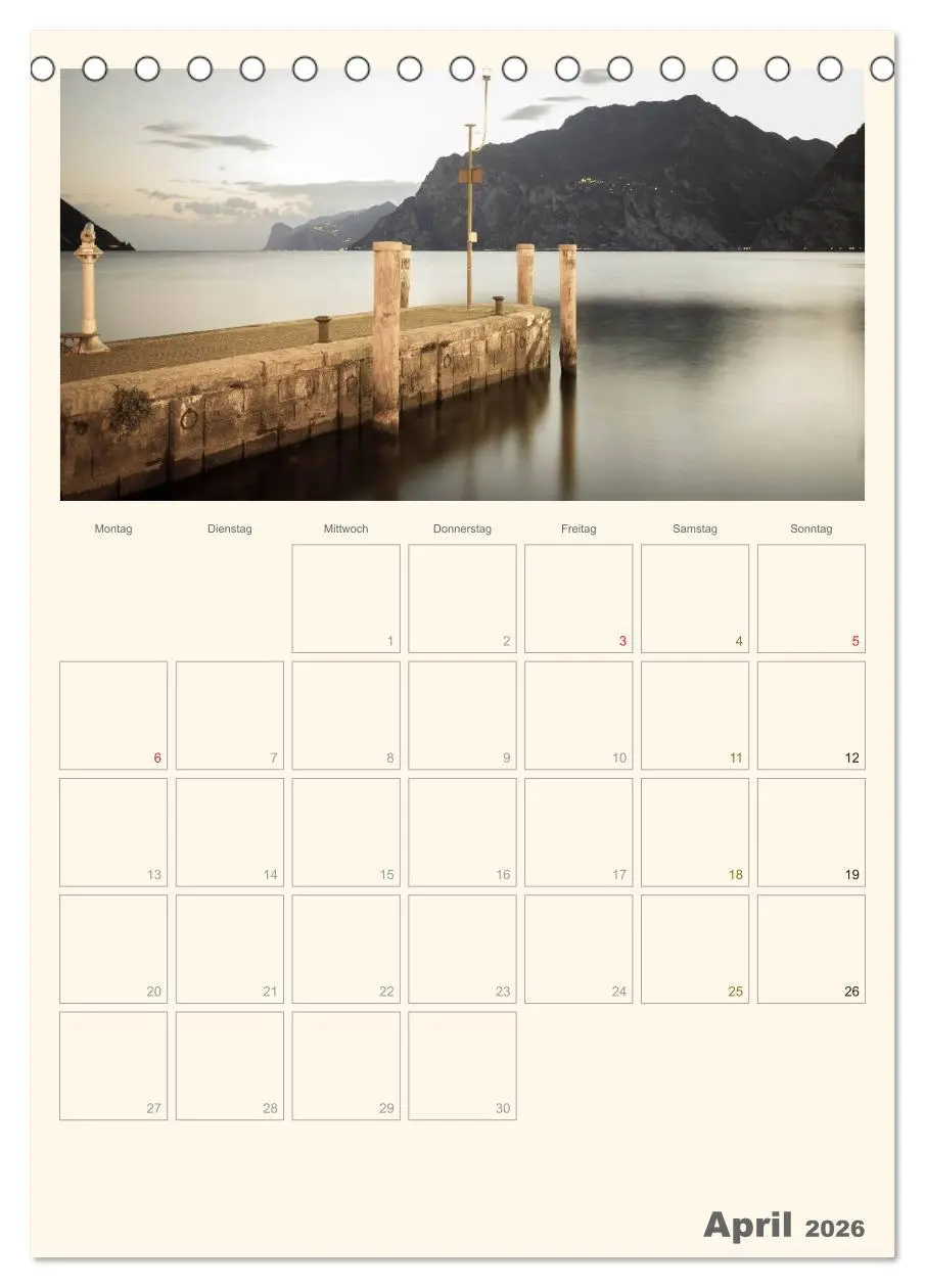 Bild: 9783516434477 | Der Gardasee im Norden 2026 (Tischkalender 2026 DIN A5 hoch),...