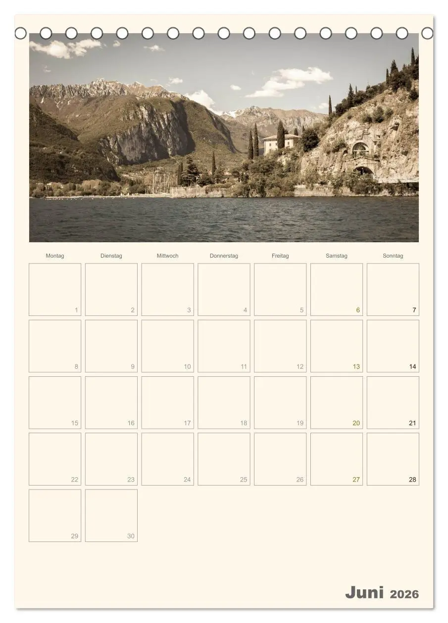 Bild: 9783516434477 | Der Gardasee im Norden 2026 (Tischkalender 2026 DIN A5 hoch),...