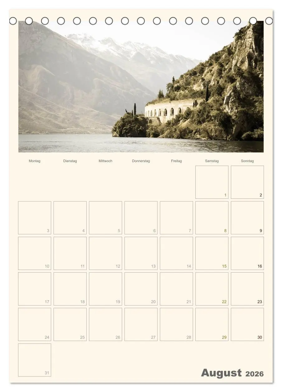 Bild: 9783516434477 | Der Gardasee im Norden 2026 (Tischkalender 2026 DIN A5 hoch),...