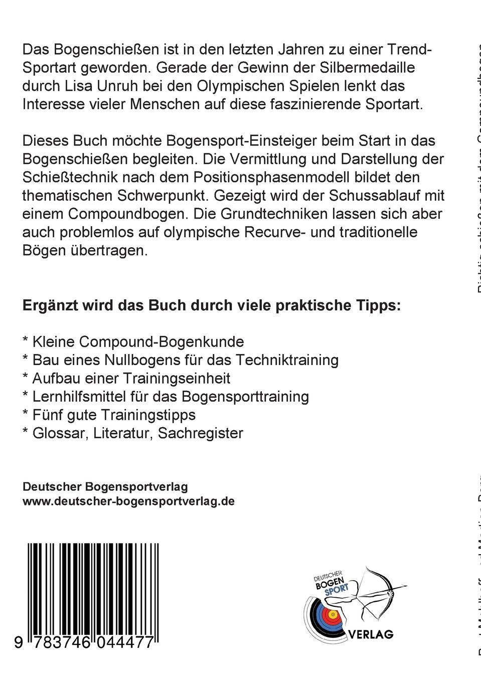 Rückseite: 9783746044477 | Richtig schießen mit dem Compoundbogen | Bert Mehlhaff (u. a.) | Buch