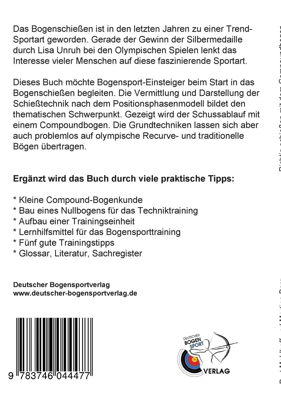 Rückseite: 9783746044477 | Richtig schießen mit dem Compoundbogen | Bert Mehlhaff (u. a.) | Buch