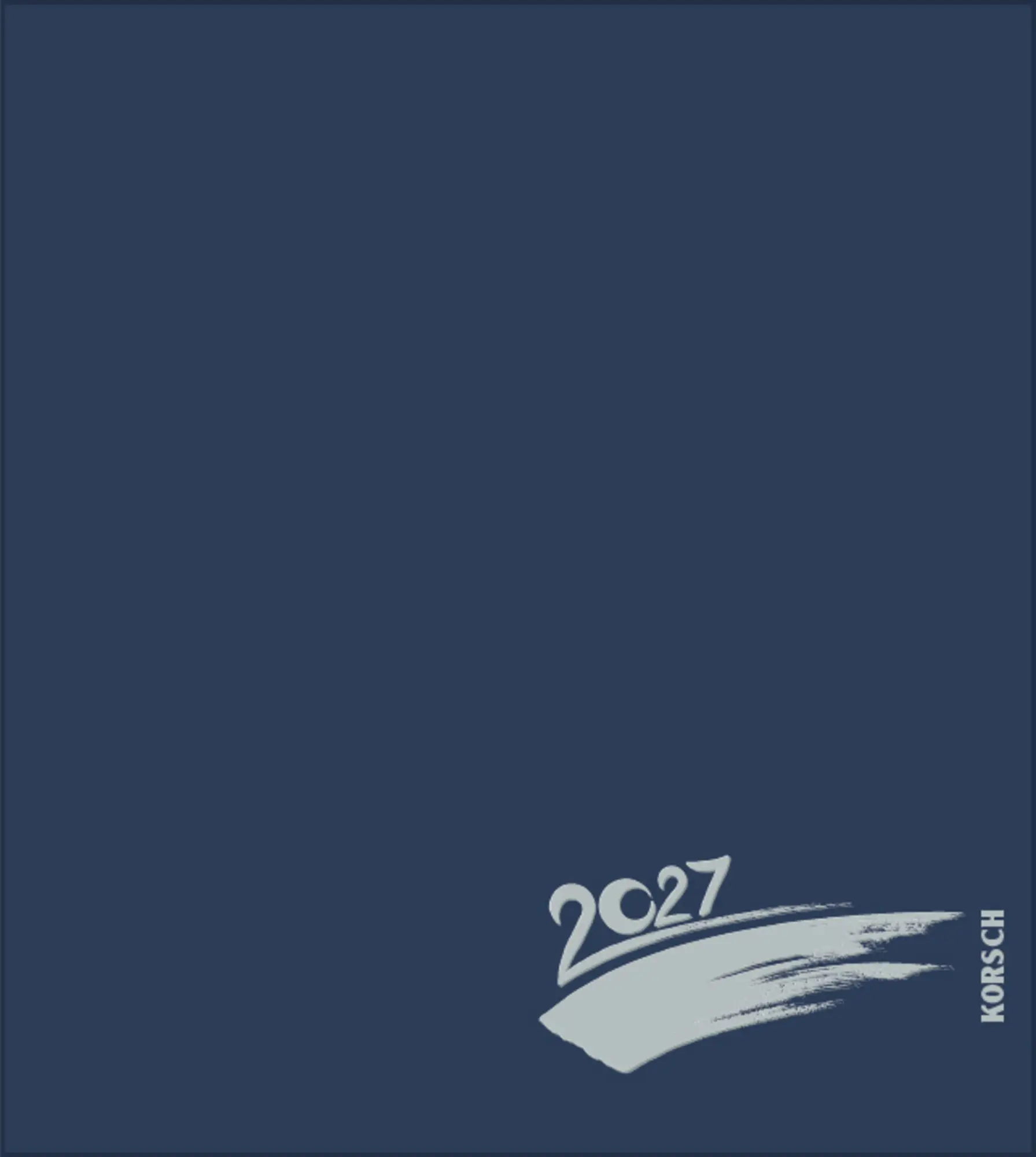 Cover: 9783819304477 | Foto-Malen-Basteln Bastelkalender dunkelblau 2027 | Verlag Korsch