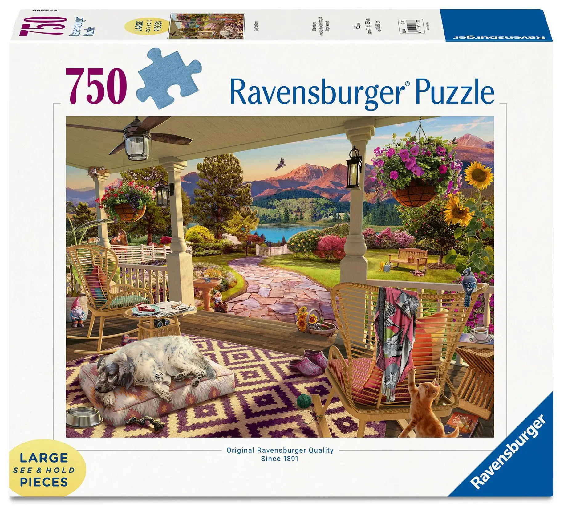 Cover: 4005556174577 | Erwachsenenpuzzle 750 Large Pieces - Entspannung auf der Veranda