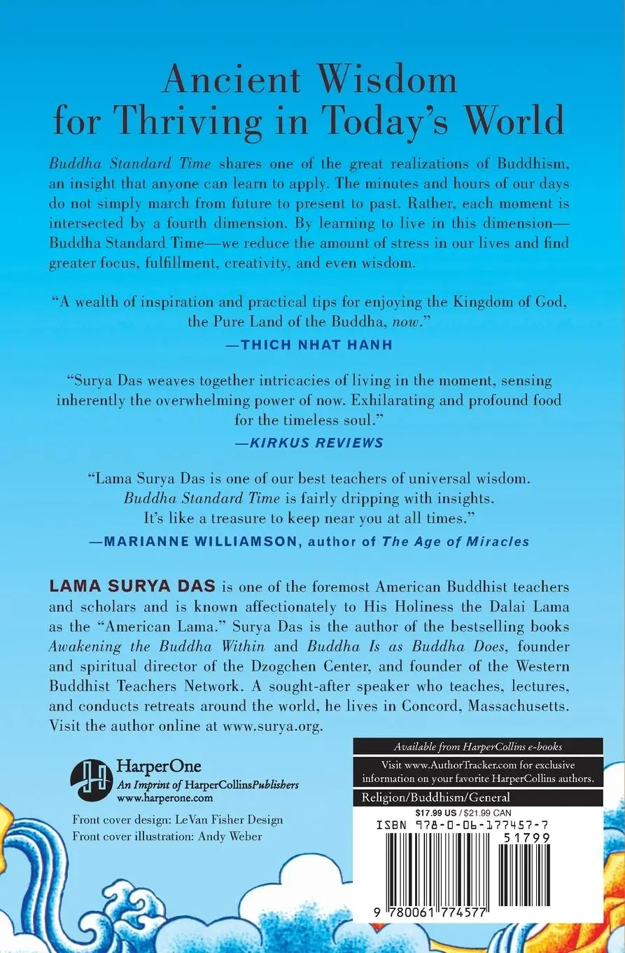 Rückseite: 9780061774577 | Buddha Standard Time | Surya Das | Taschenbuch | Englisch | 2014