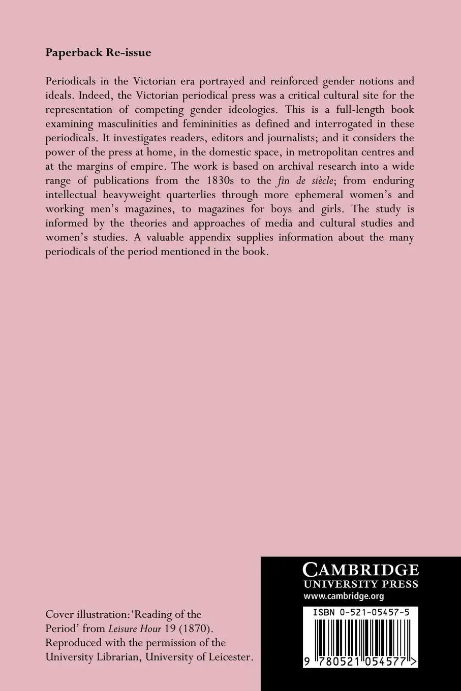 Rückseite: 9780521054577 | Gender and the Victorian Periodical | Hilary Fraser (u. a.) | Buch