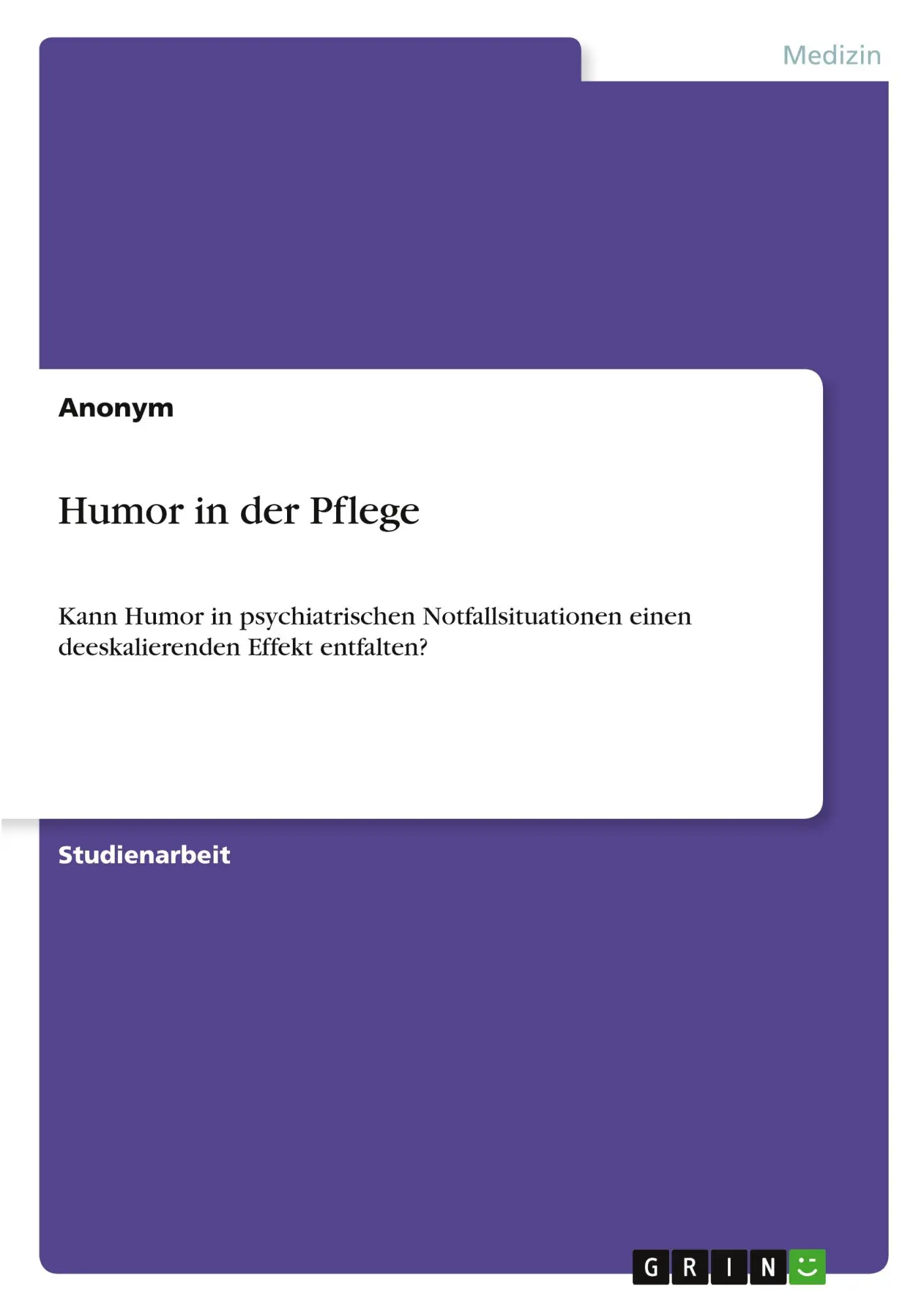 Humor in der Pflege