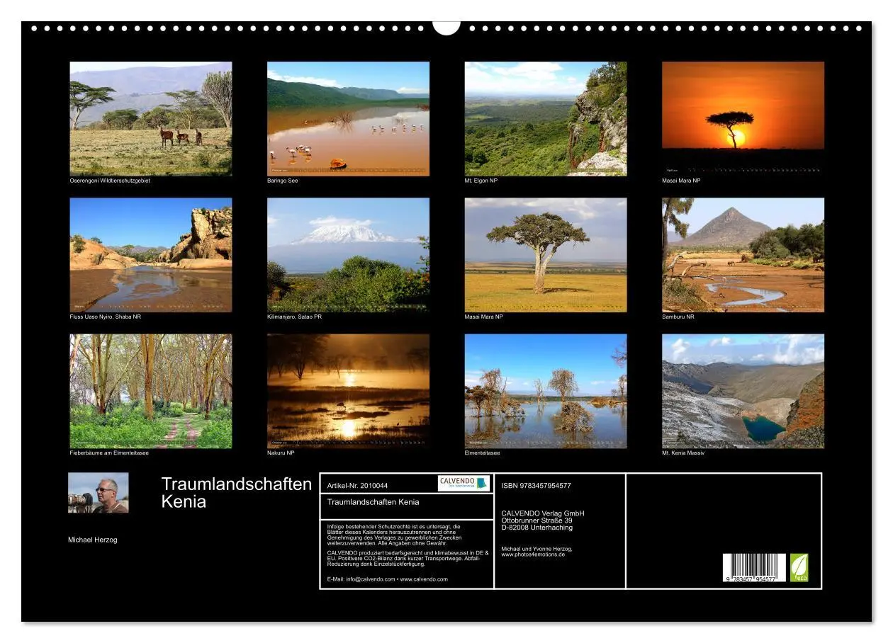 Bild: 9783457954577 | Traumlandschaften Kenia (Wandkalender 2026 DIN A2 quer), CALVENDO...