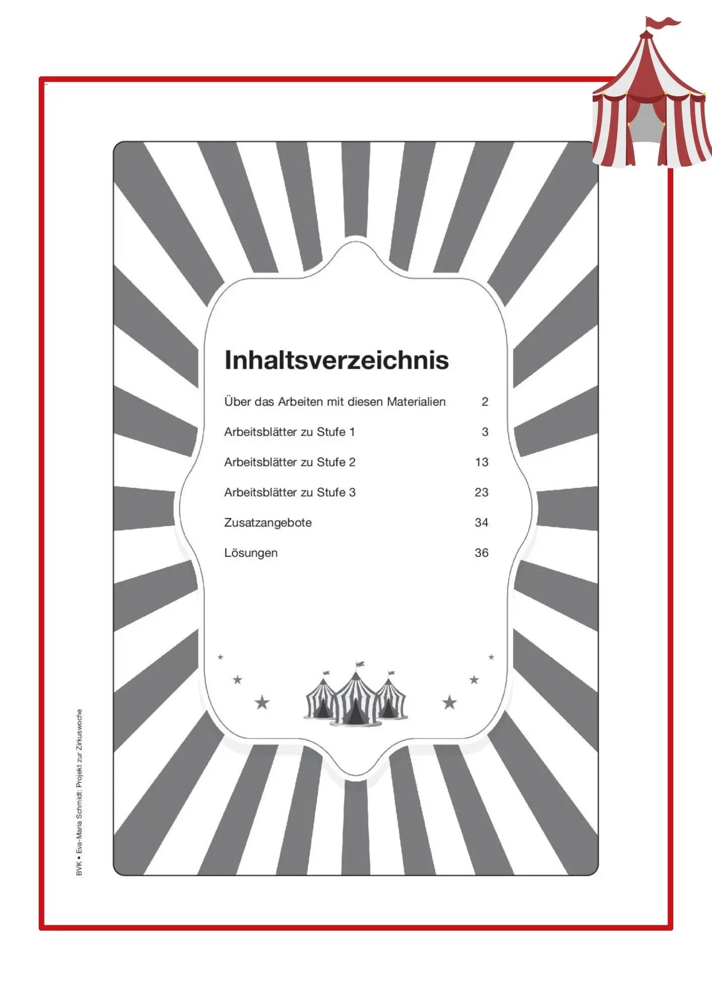 Bild: 9783965204577 | Projekt zur Zirkuswoche | Eva-Maria Schmidt | Broschüre | 36 S. | 2026