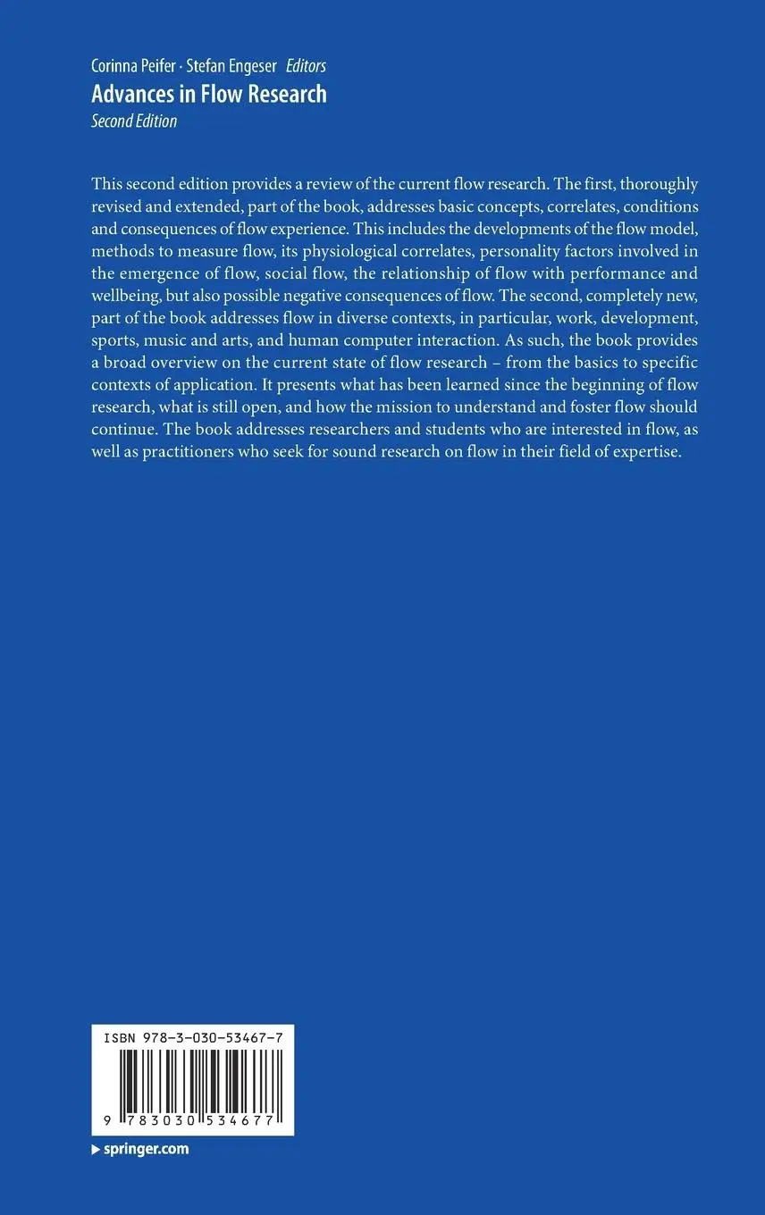 Rückseite: 9783030534677 | Advances in Flow Research | Stefan Engeser (u. a.) | Buch | xx | 2021