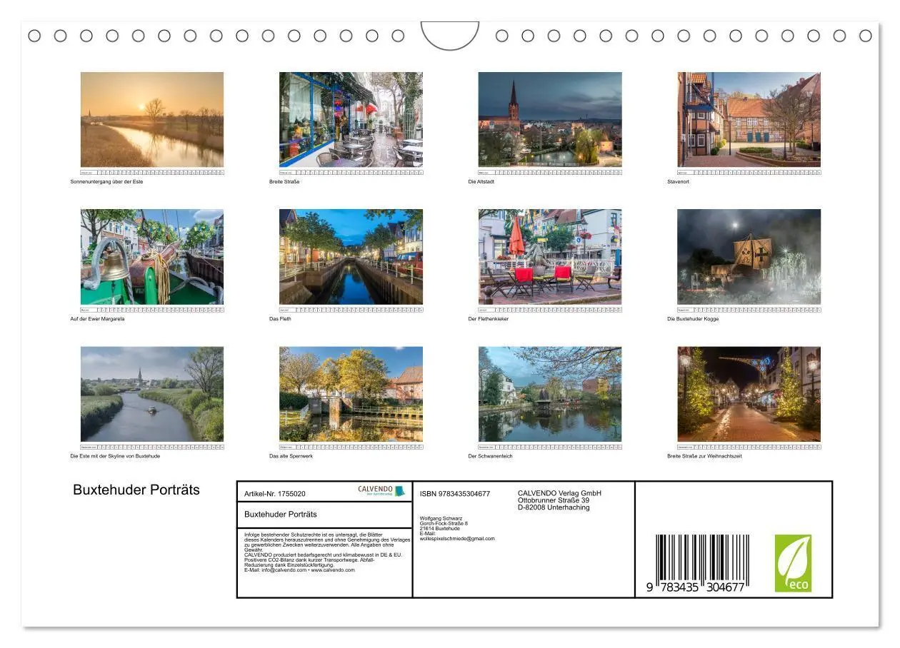 Bild: 9783435304677 | Buxtehuder Porträts (Wandkalender 2025 DIN A4 quer), CALVENDO...