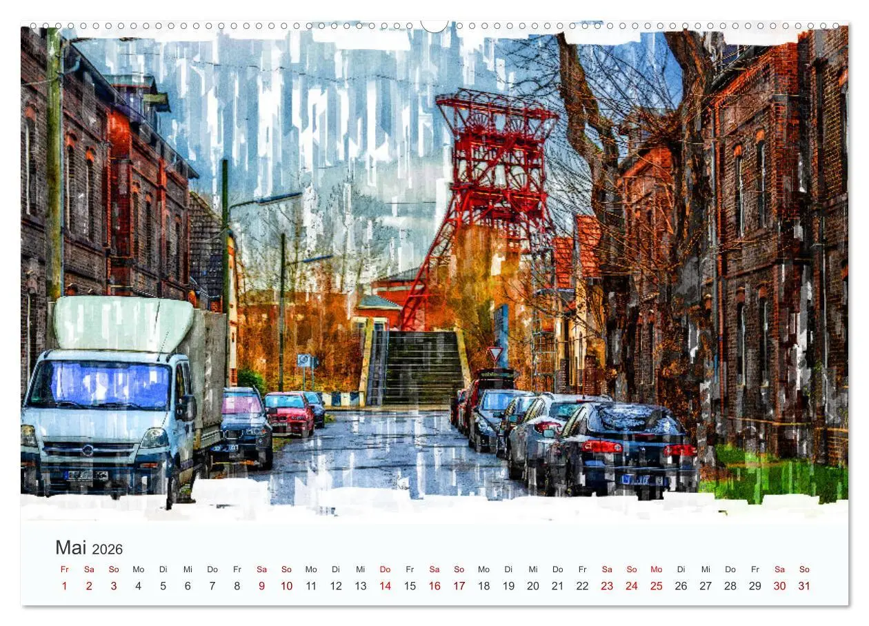 Bild: 9783457324677 | Ruhrpott Art (Wandkalender 2026 DIN A2 quer), CALVENDO Monatskalender
