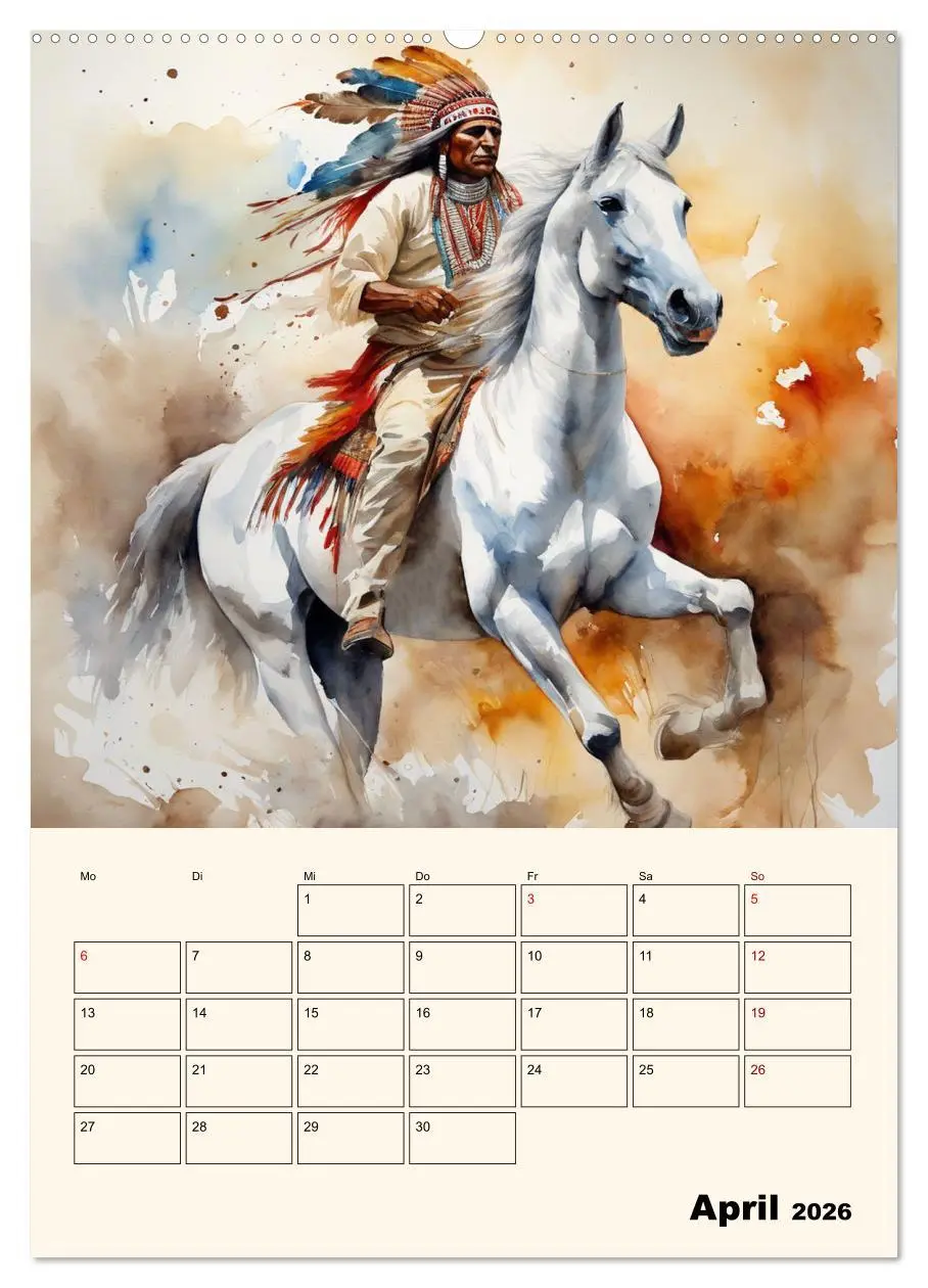 Bild: 9783516274677 | Indianische Kultur (Wandkalender 2026 DIN A2 hoch), CALVENDO...