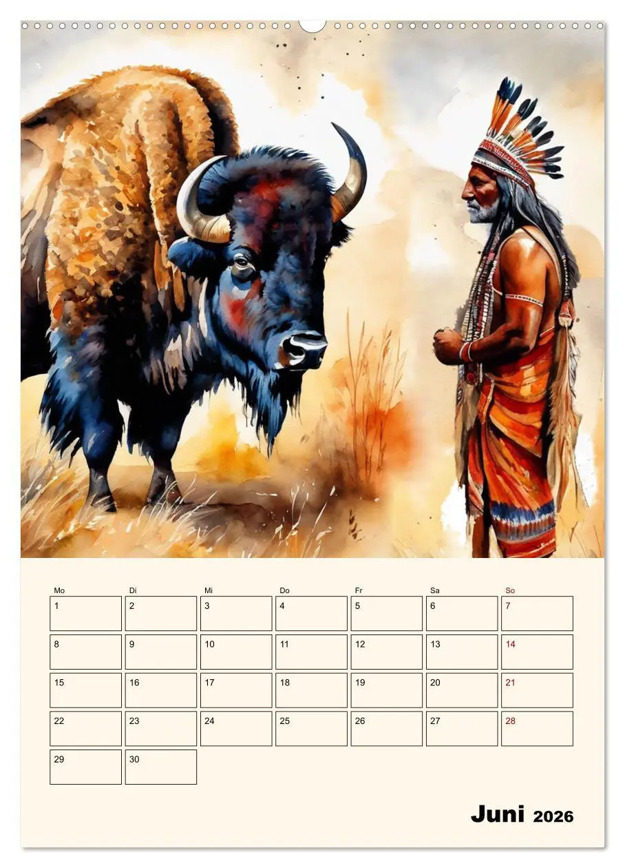 Bild: 9783516274677 | Indianische Kultur (Wandkalender 2026 DIN A2 hoch), CALVENDO...