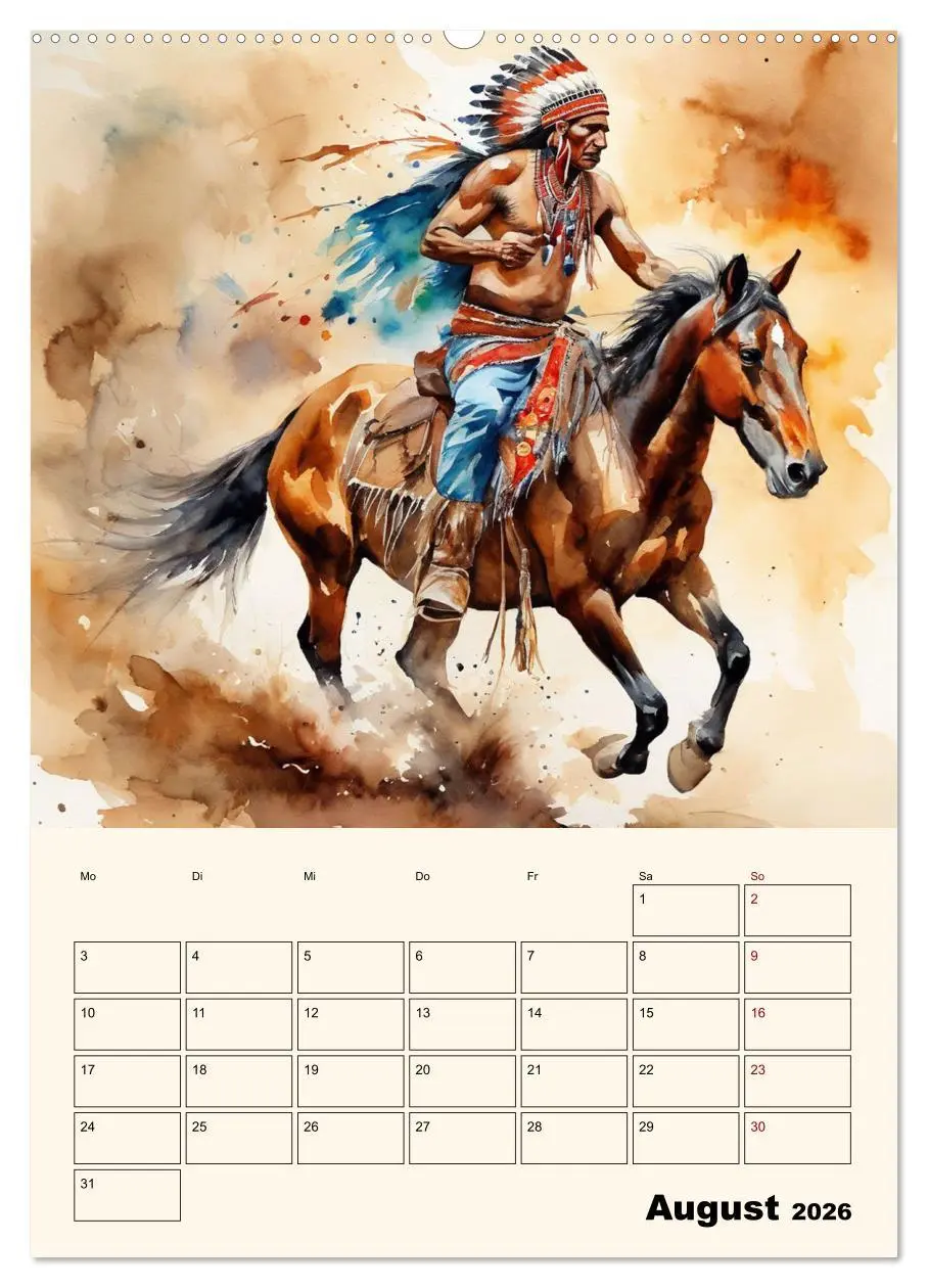 Bild: 9783516274677 | Indianische Kultur (Wandkalender 2026 DIN A2 hoch), CALVENDO...