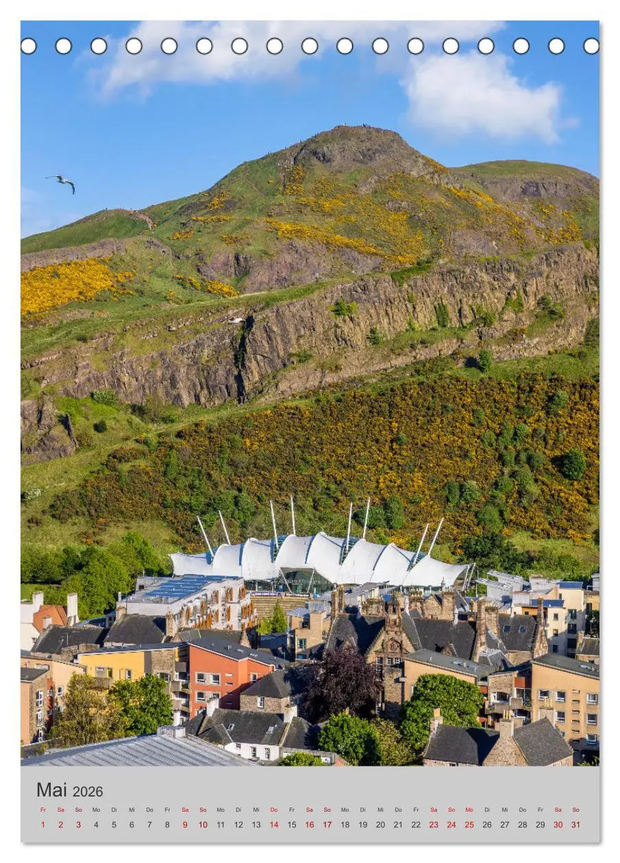 Bild: 9783516344677 | EDINBURGH Historisches Stadtherz (Tischkalender 2026 DIN A5 hoch),...
