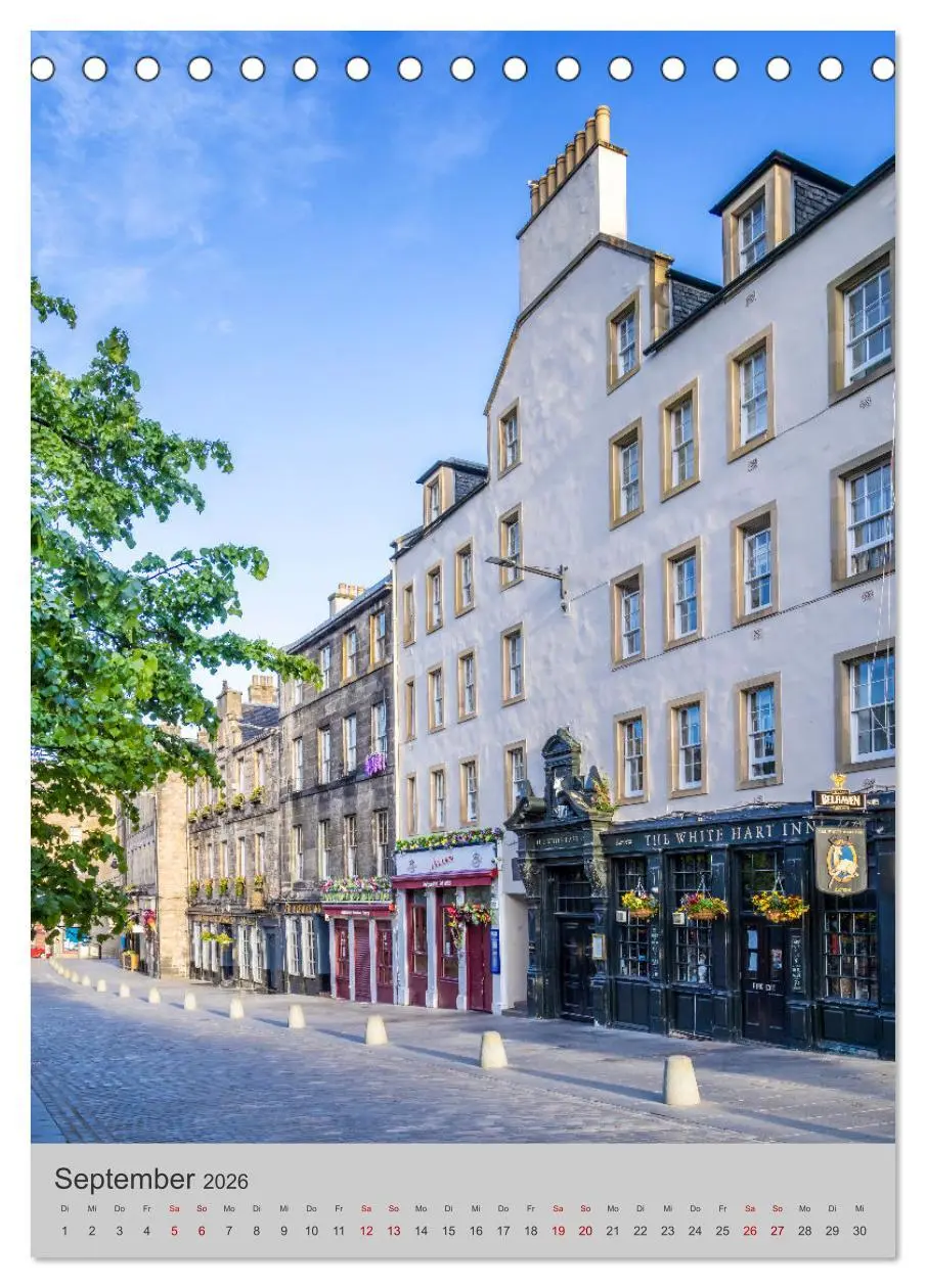 Bild: 9783516344677 | EDINBURGH Historisches Stadtherz (Tischkalender 2026 DIN A5 hoch),...