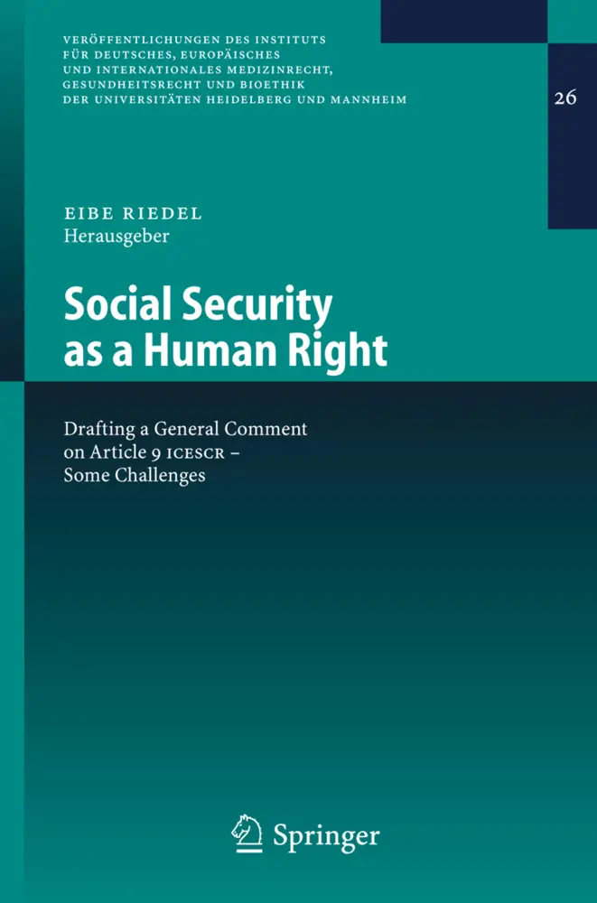 Cover: 9783540314677 | Social Security as a Human Right | Eibe Riedel | Taschenbuch | x
