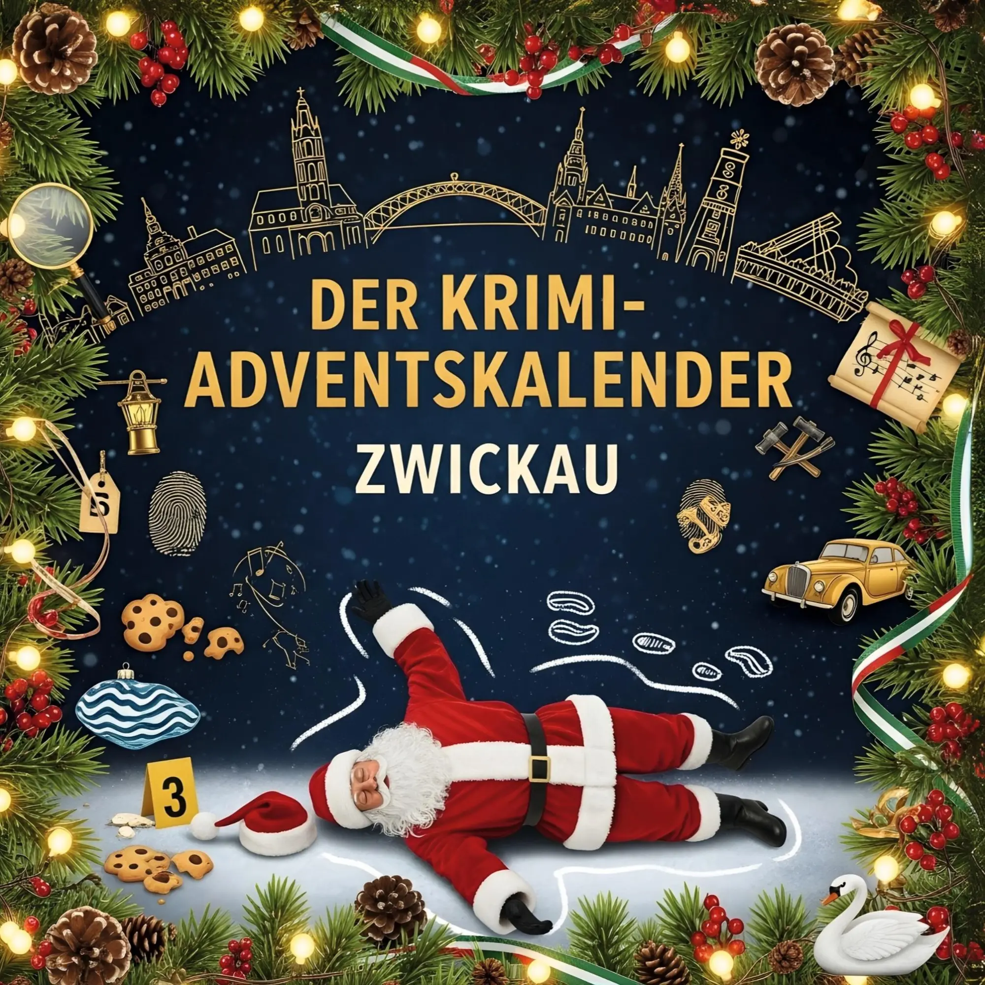 Cover: 9783695304677 | Der Krimi-Adventskalender Zwickau | Mordsverdächtig in 24 Akten | Buch