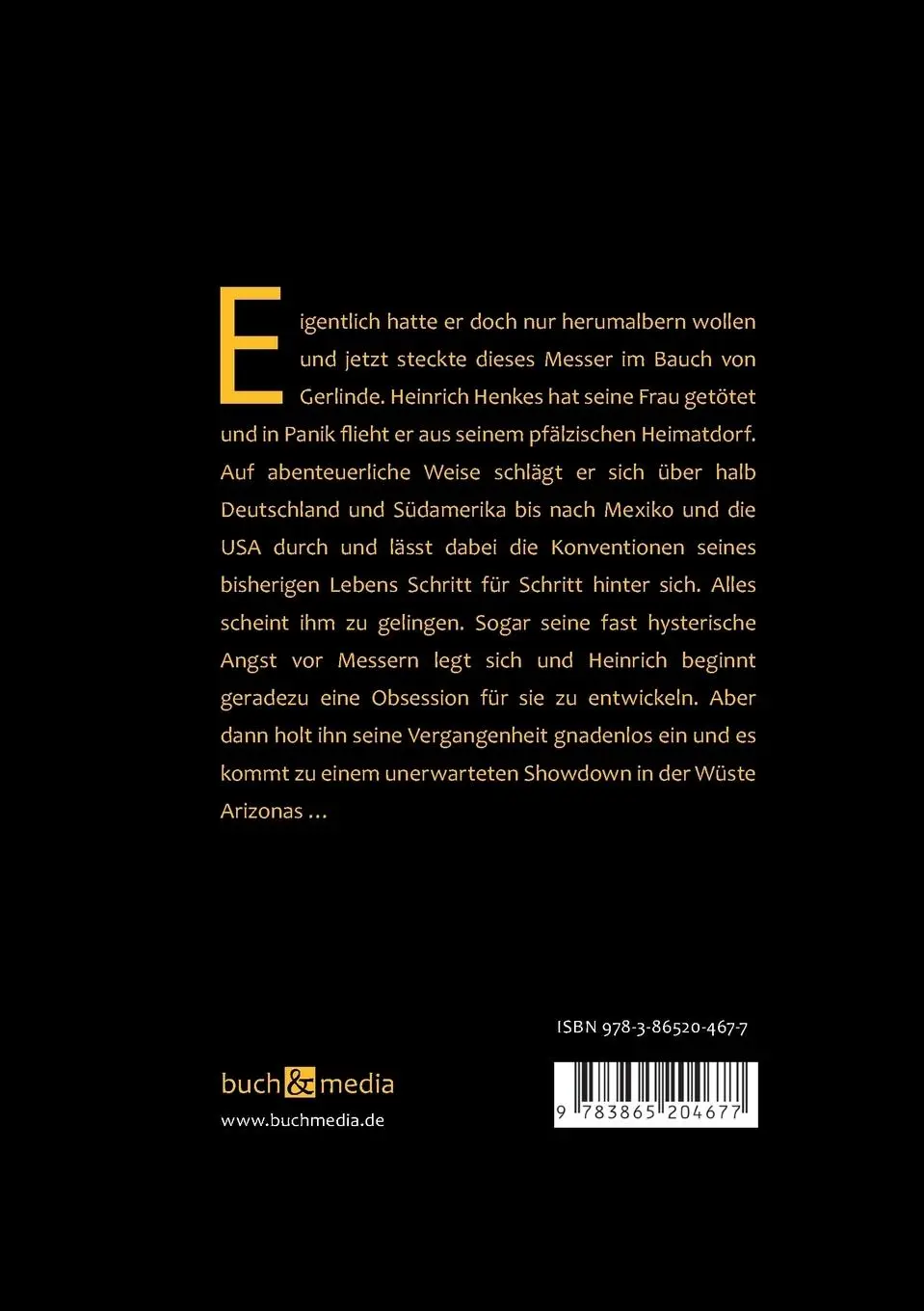 Rückseite: 9783865204677 | Der Messerwerfer | Roman | Herbert A. Rößler | Taschenbuch | 268 S.