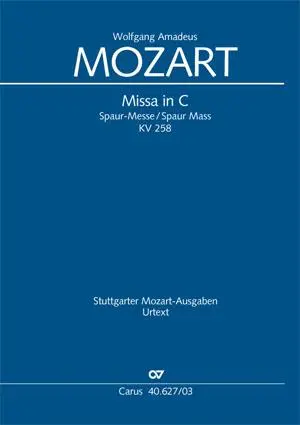 Cover: 9790007084677 | Missa in C (Klavierauszug) | Spaur-Messe KV 258, 1775-1777 (?) | 40 S.