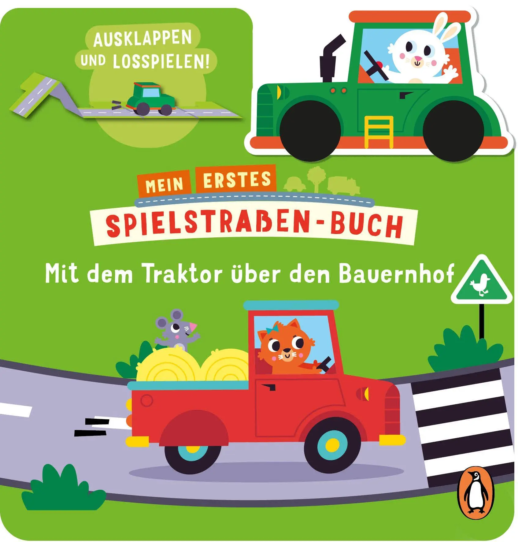 Cover: 9783328304777 | Mein erstes Spielstraßen-Buch - Mit dem Traktor auf dem Bauernhof