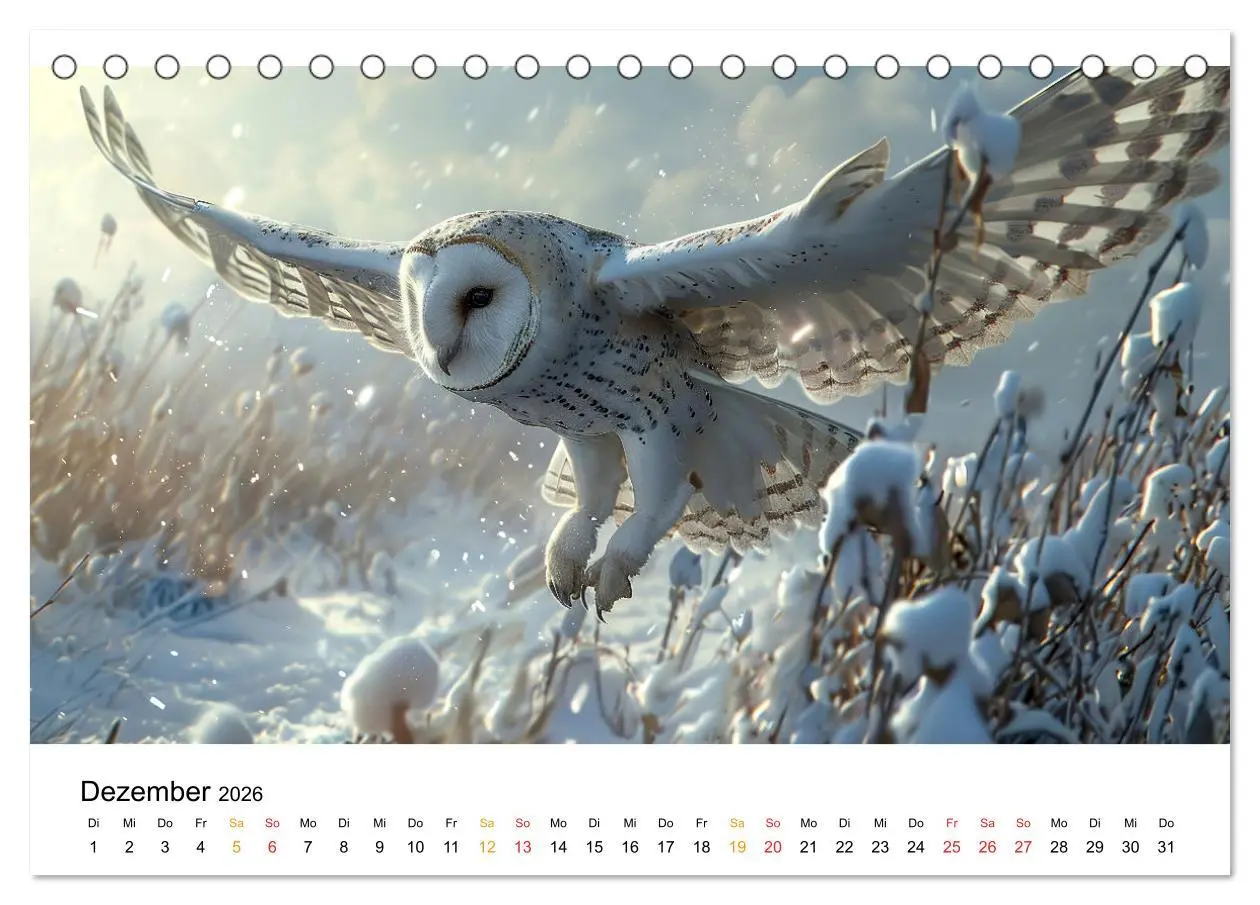 Bild: 9783457314777 | Im Reich der Eulen (Tischkalender 2026 DIN A5 quer), CALVENDO...