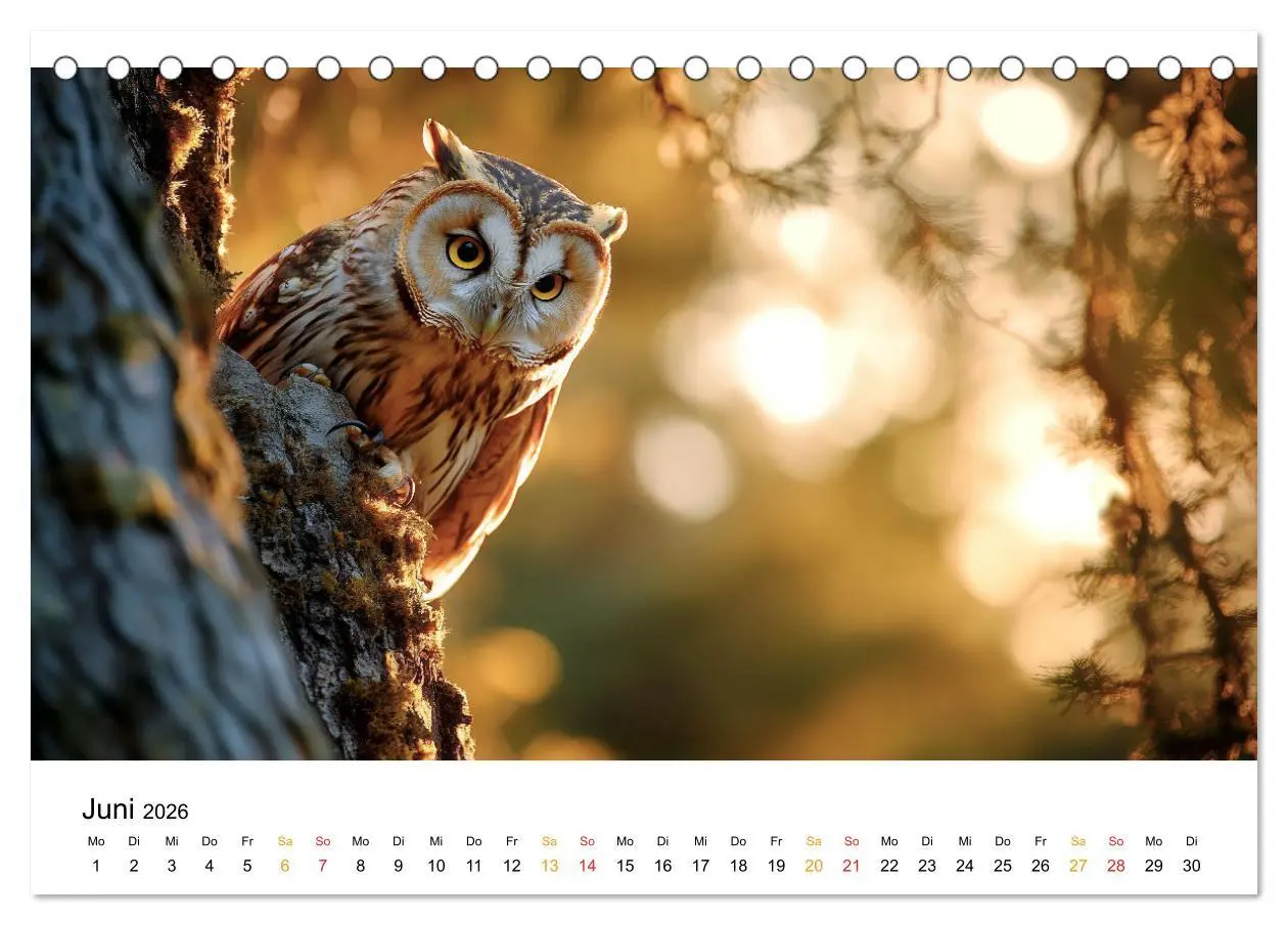 Bild: 9783457314777 | Im Reich der Eulen (Tischkalender 2026 DIN A5 quer), CALVENDO...