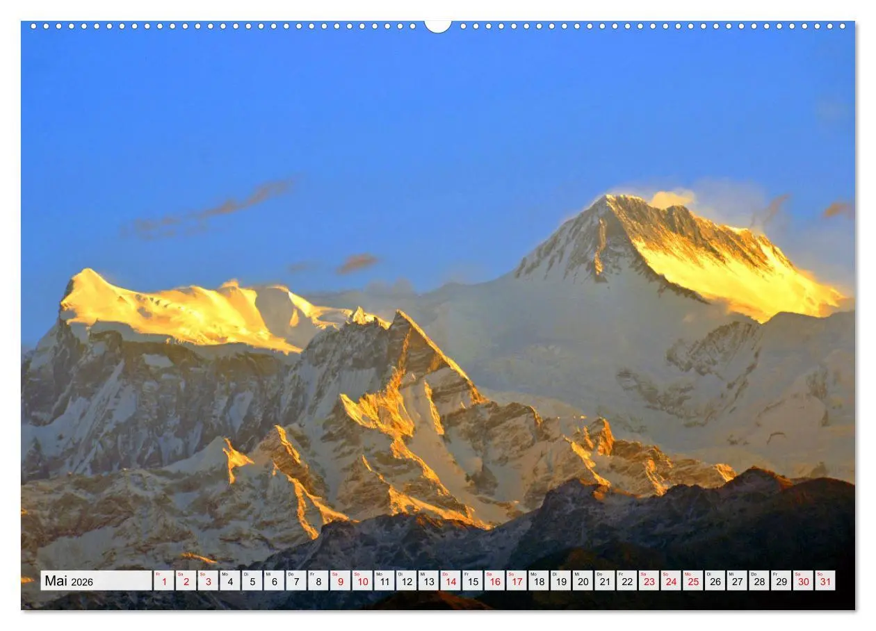 Bild: 9783457484777 | POKHARA und SARANGKOT (Wandkalender 2026 DIN A2 quer), CALVENDO...