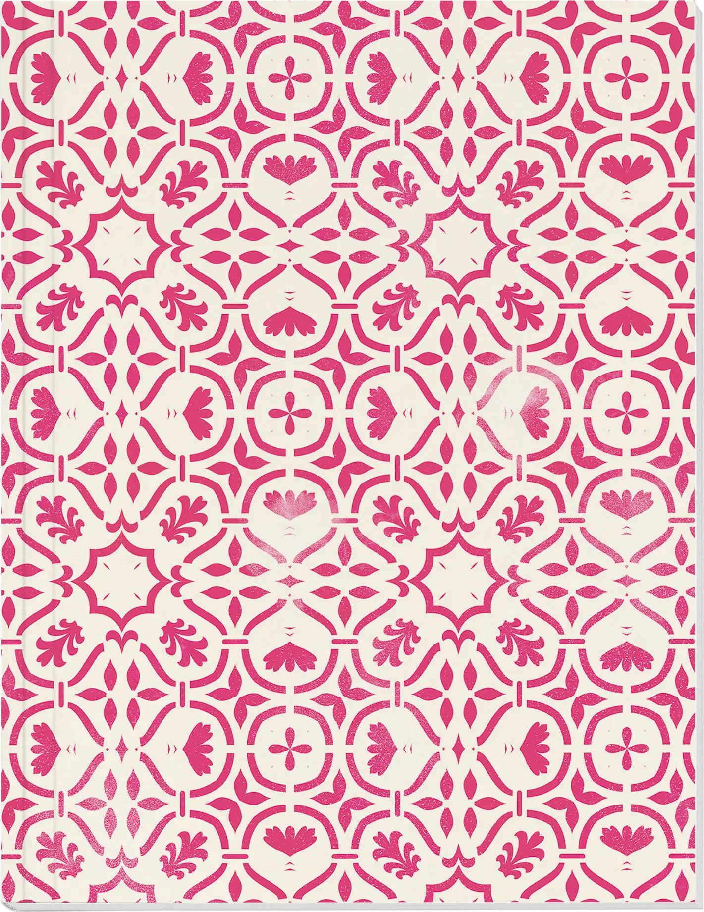 Der Zauber Indiens Großes Notizheft (A5) Motiv Rosa Kaleidoskop