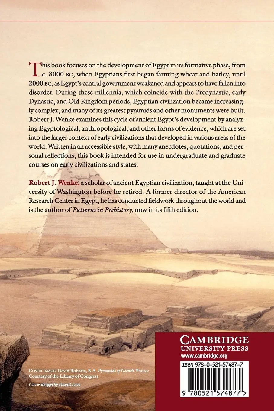 Rückseite: 9780521574877 | The Ancient Egyptian State | Robert J. Wenke | Taschenbuch | Englisch