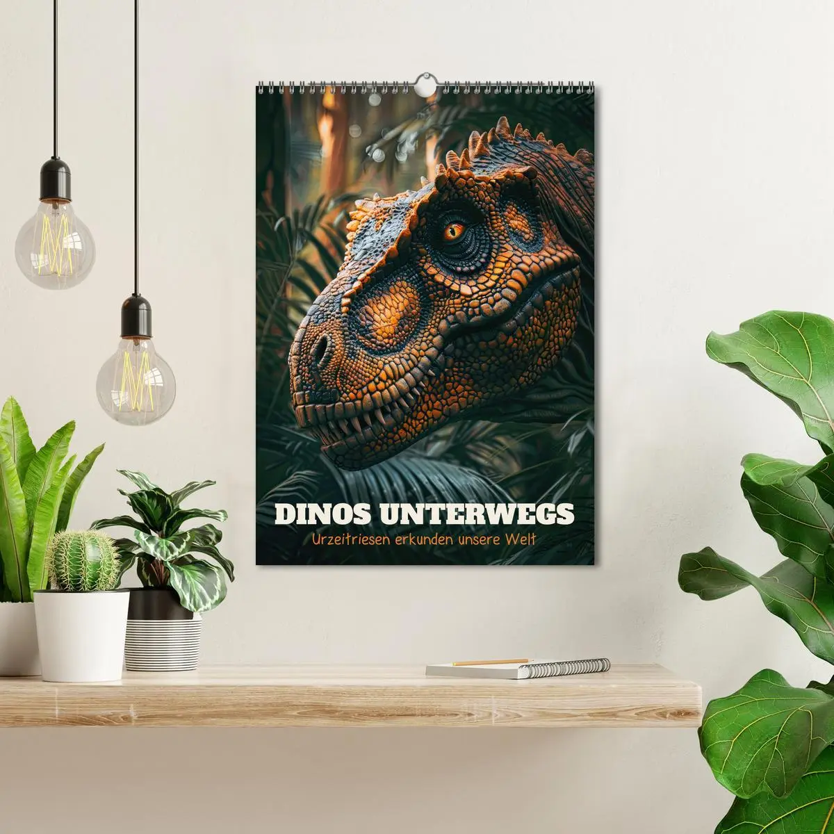 Bild: 9783516254877 | Dinos unterwegs: Urzeitriesen erkunden unsere Welt (Wandkalender...