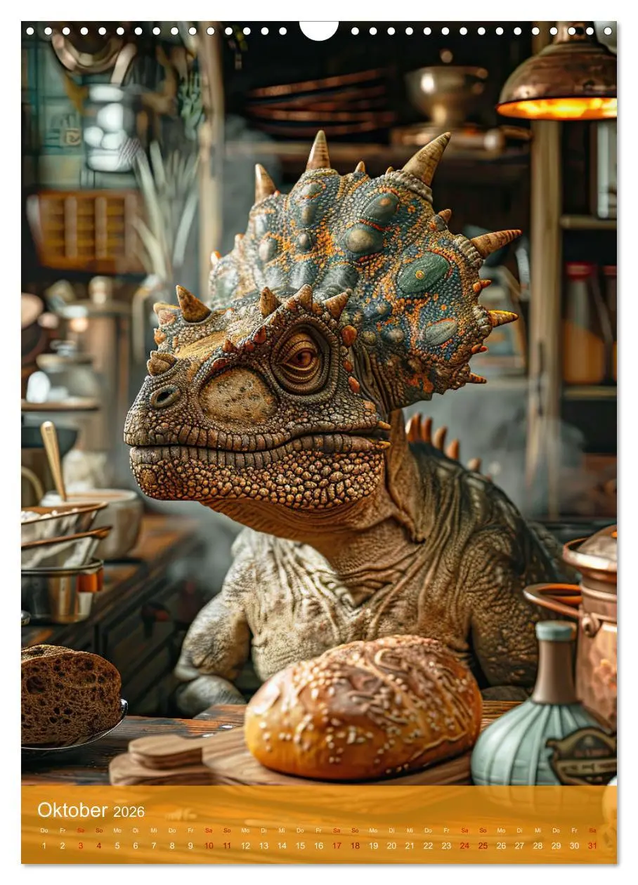 Bild: 9783516254877 | Dinos unterwegs: Urzeitriesen erkunden unsere Welt (Wandkalender...