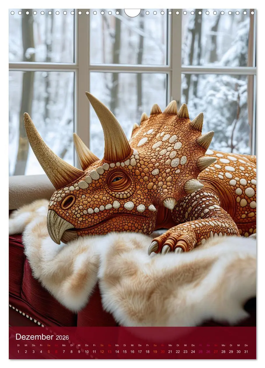 Bild: 9783516254877 | Dinos unterwegs: Urzeitriesen erkunden unsere Welt (Wandkalender...