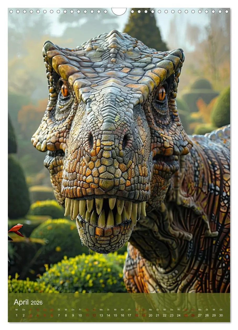 Bild: 9783516254877 | Dinos unterwegs: Urzeitriesen erkunden unsere Welt (Wandkalender...