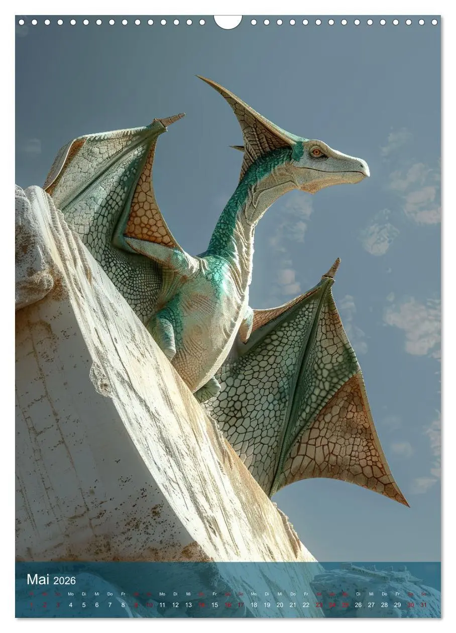 Bild: 9783516254877 | Dinos unterwegs: Urzeitriesen erkunden unsere Welt (Wandkalender...