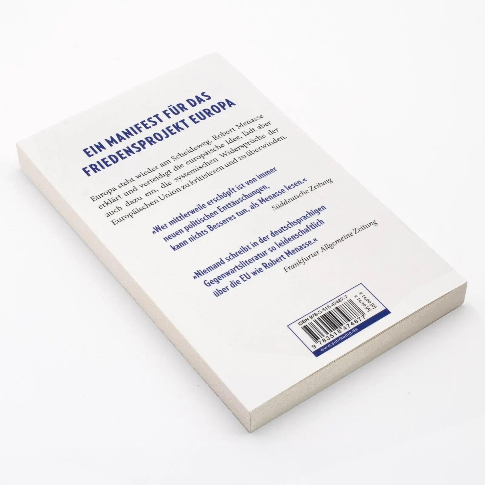 Bild: 9783518474877 | Die Welt von morgen | Robert Menasse | Taschenbuch | 192 S. | Deutsch