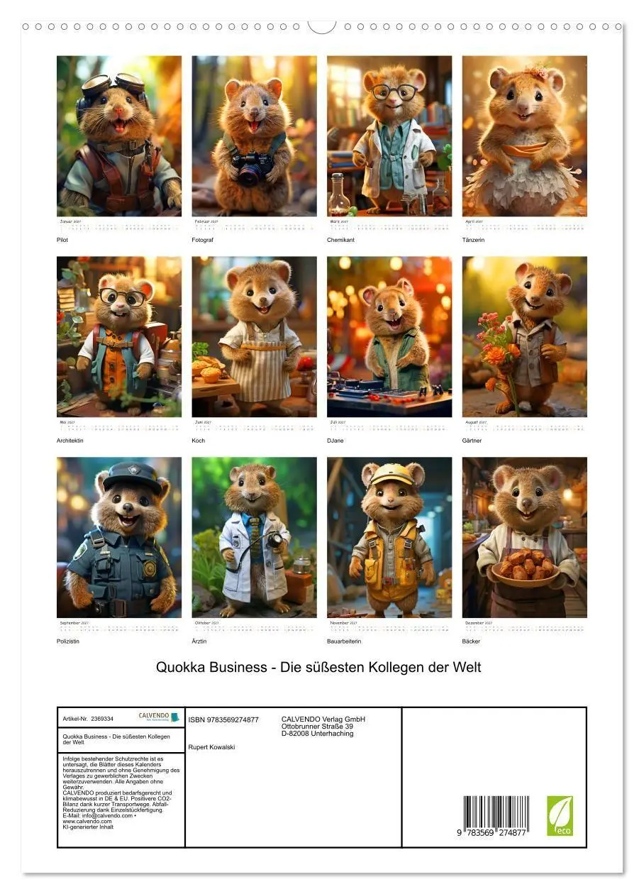 Bild: 9783569274877 | Quokka Business - Die süßesten Kollegen der Welt (hochwertiger...