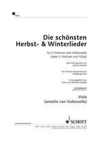 Cover: 9783795754877 | Die schönsten Herbst- und Winterlieder für Viola | Hans Magolt | 16 S.
